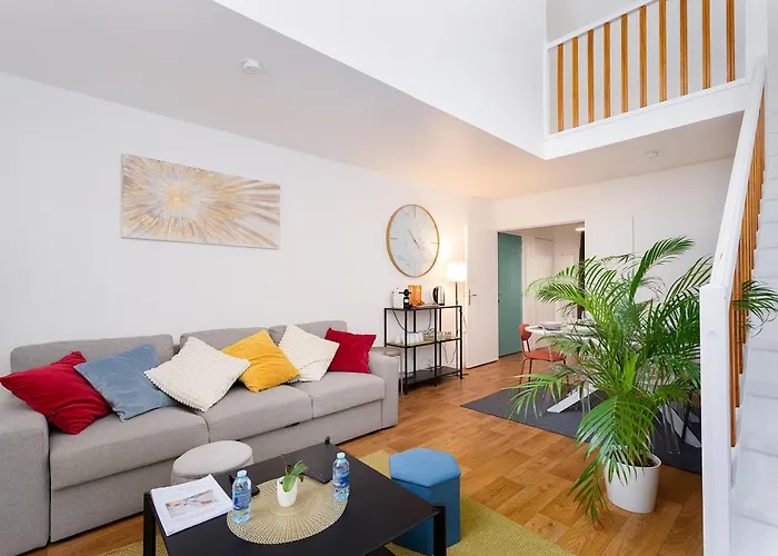 Duplex Cosy 6 Personnes - Parking Gratuit - 15 Min Centre De Paris Metro 13