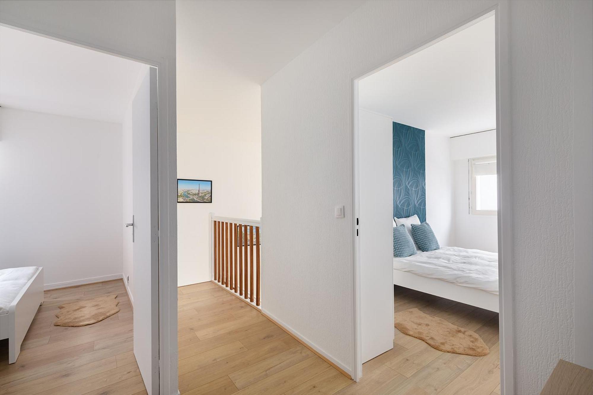 Appartement Duplex Cosy 6 Personnes - Parking Gratuit - 15 Min Centre De Paris Metro 13 Asnières