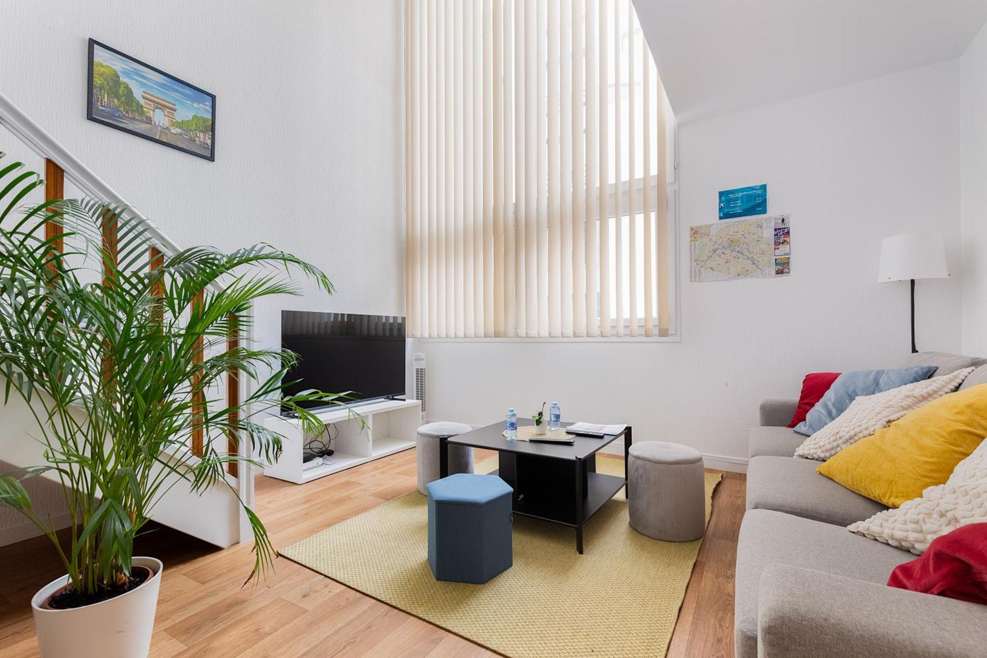 Duplex Cosy 6 Personnes - Parking Gratuit - 15 Min Centre De Paris Metro 13 Apartment Asnieres-sur-Seine