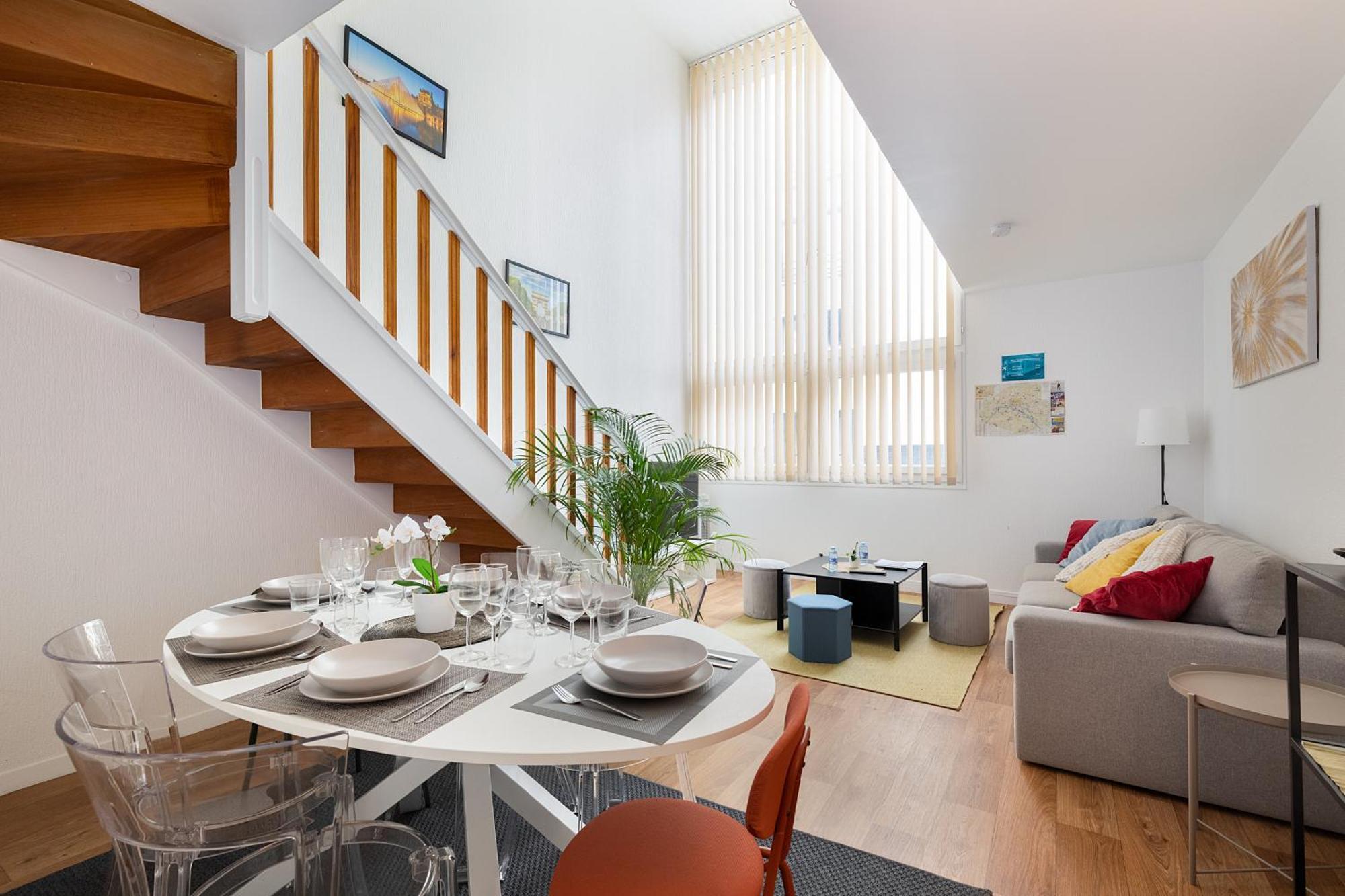 Duplex Cosy 6 Personnes - Parking Gratuit - 15 Min Centre De Paris Metro 13 Apartment
